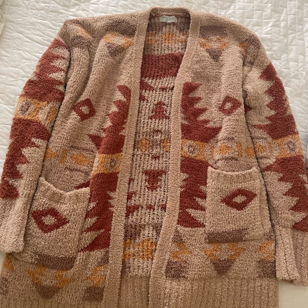 Brown Patterned Robe